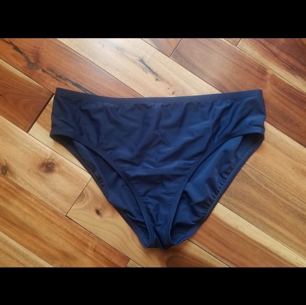 Ellen Tracy Navy Bikini Bottom